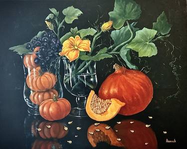 Original Still Life Paintings by ANEROSH Art