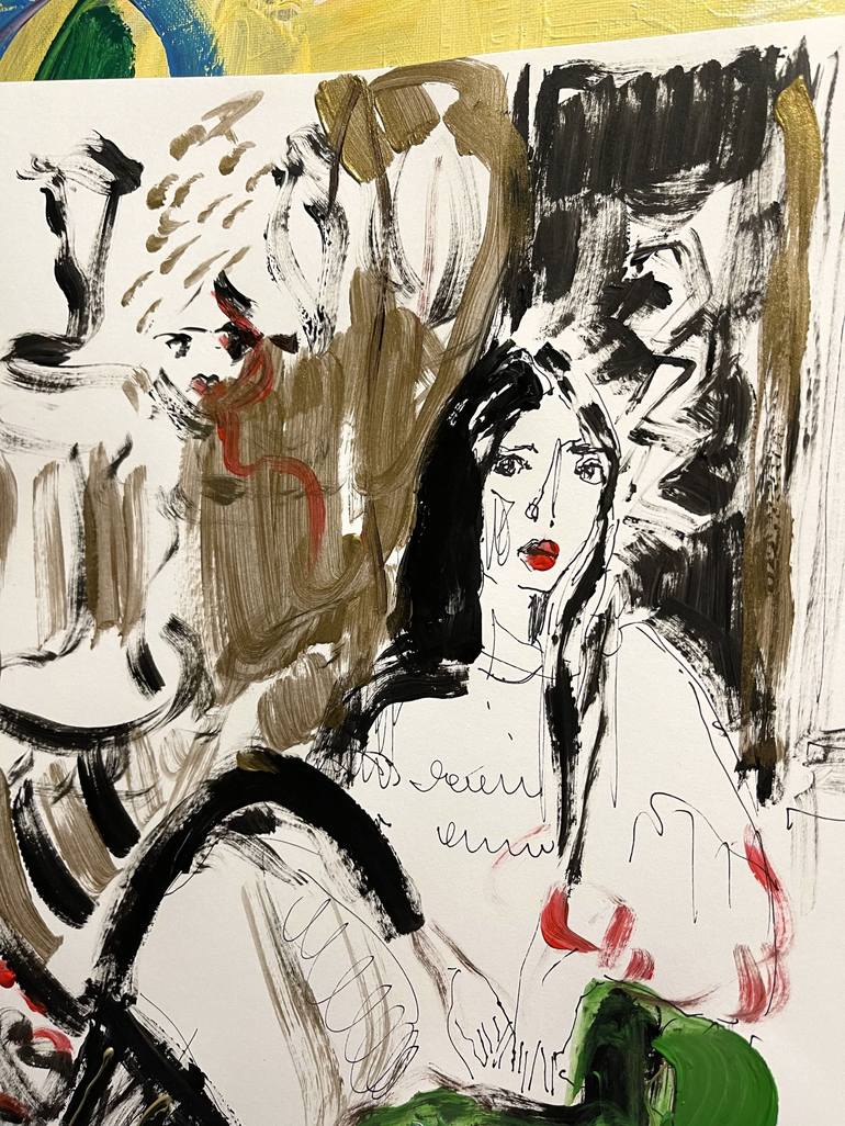 Original Fine Art Women Painting by Kamila Stefania Tkaczyk