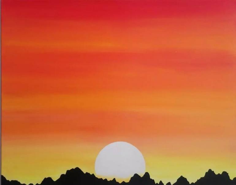 easy sunrise paintings