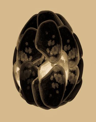 Vintage Tuscan Sun Obsidian Egg thumb