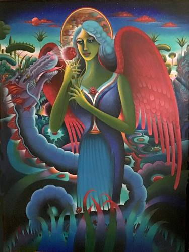 Original Contemporary Classical mythology Painting by Gordon Kibbee