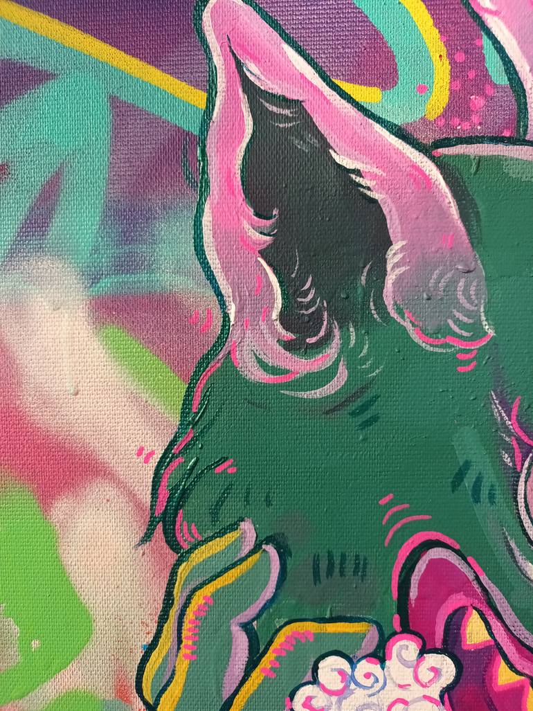 Original Conceptual Graffiti Painting by Osherova Elizaveta