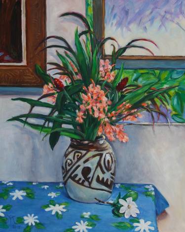 Original Fine Art Floral Paintings by Melanie Dupre