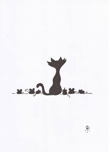 Print of Minimalism Animal Drawings by Andrea Coronel