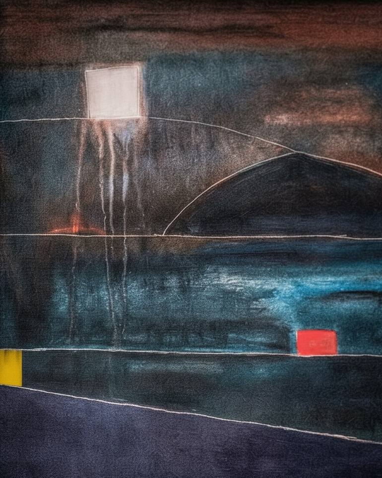 Original Symbolism Abstract Painting by Maurizio Valch