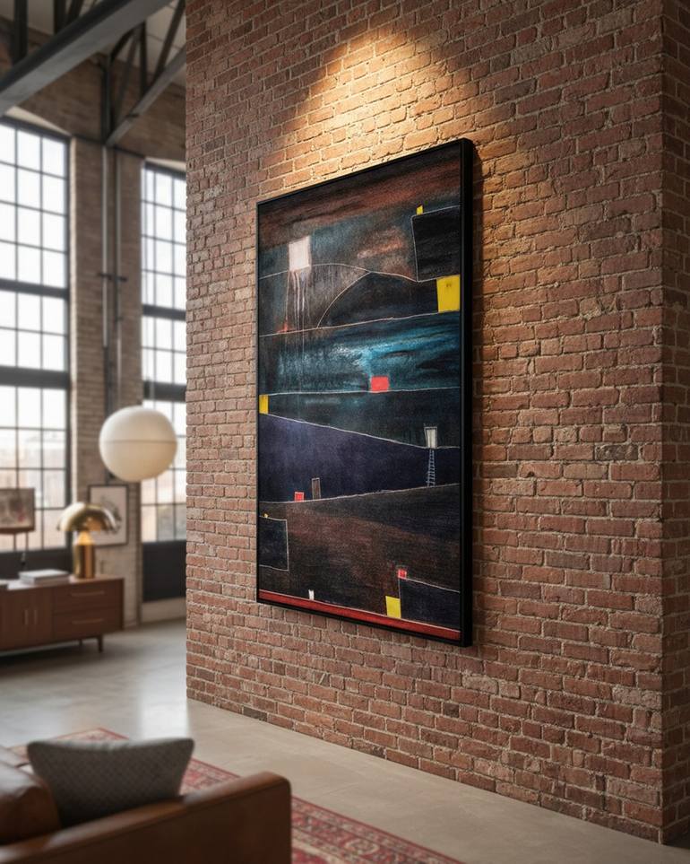 Original Symbolism Abstract Painting by Maurizio Valch