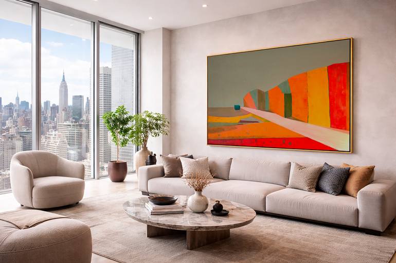 Original Symbolism Abstract Painting by Maurizio Valch