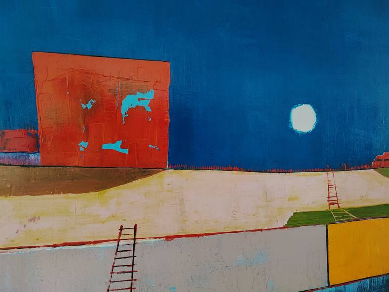 Original Geometric Abstract Painting by Maurizio Valch
