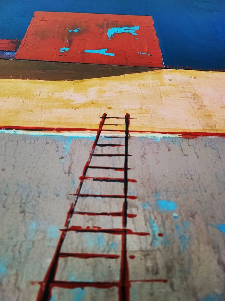 Original Geometric Abstract Painting by Maurizio Valch