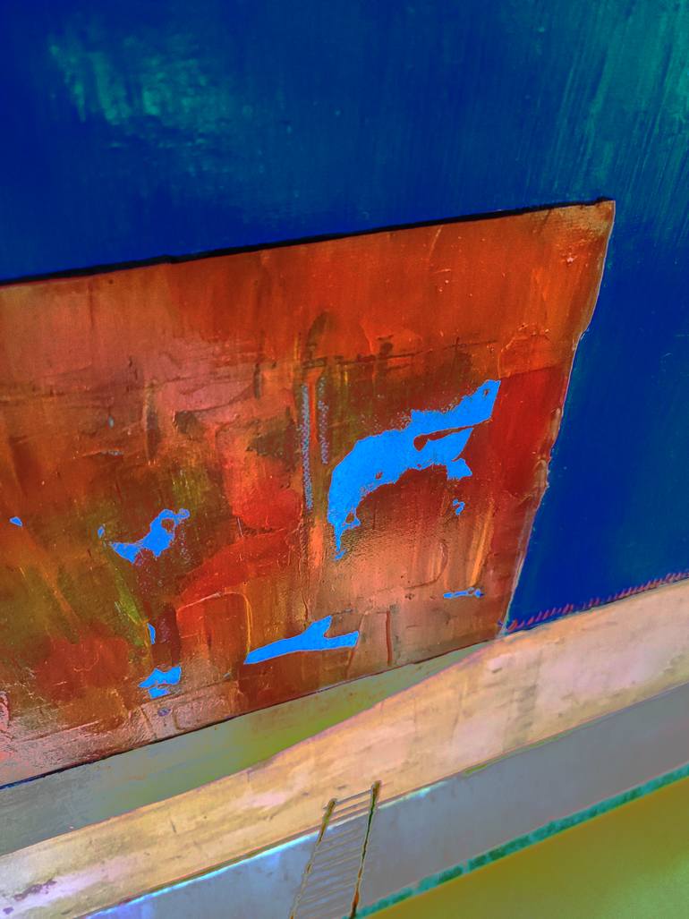 Original Geometric Abstract Painting by Maurizio Valch