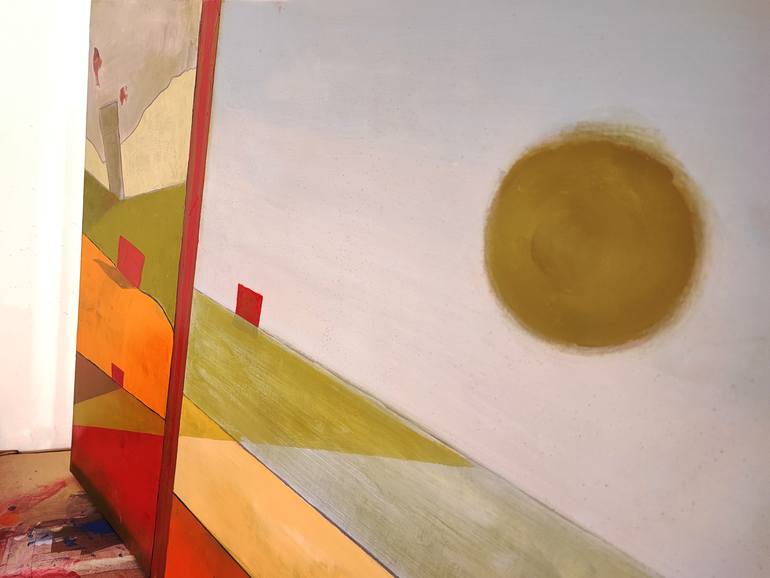 Original Symbolism Abstract Painting by Maurizio Valch