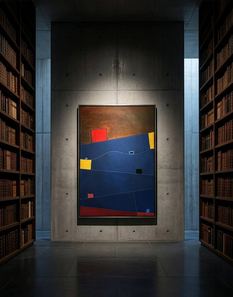Original Symbolism Abstract Painting by Maurizio Valch