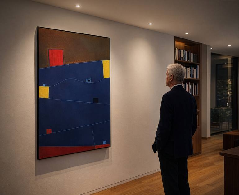 Original Symbolism Abstract Painting by Maurizio Valch