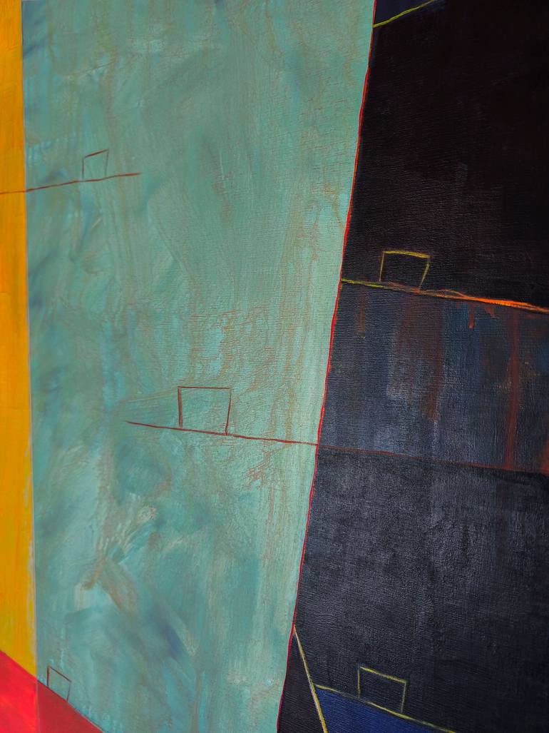 Original Geometric Abstract Painting by Maurizio Valch