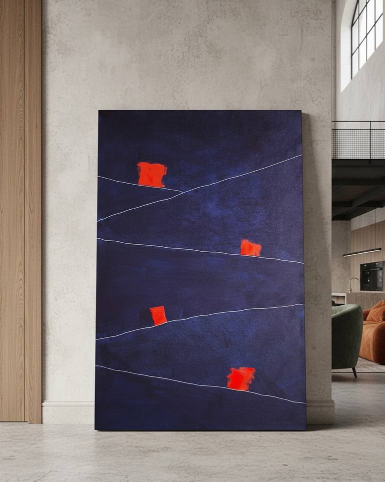 Original Abstract Expressionism Abstract Painting by Maurizio Valch