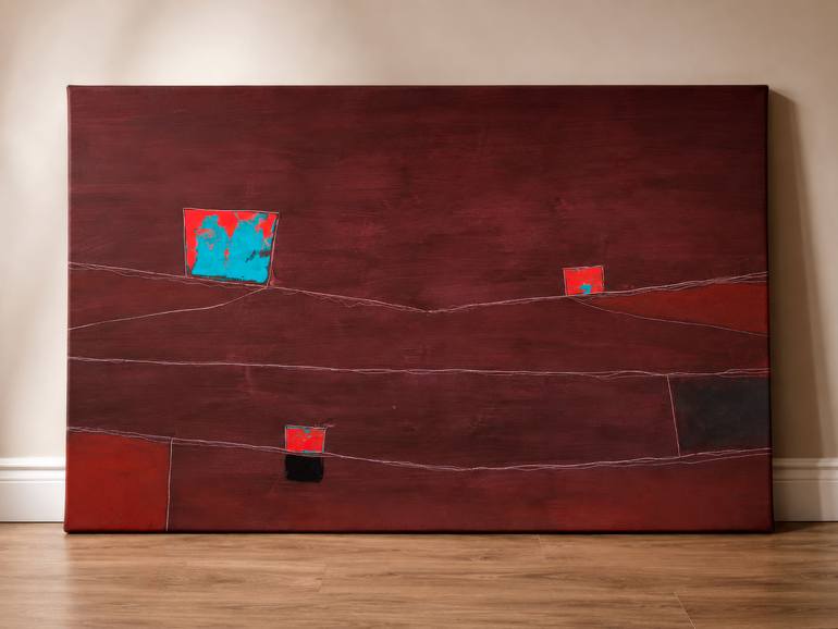 Original Abstract Expressionism Abstract Painting by Maurizio Valch