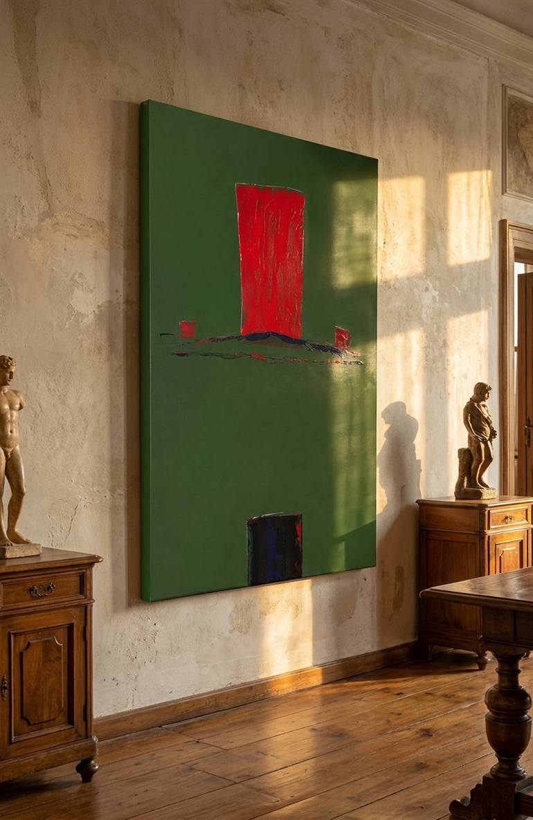 Original Symbolism Abstract Painting by Maurizio Valch