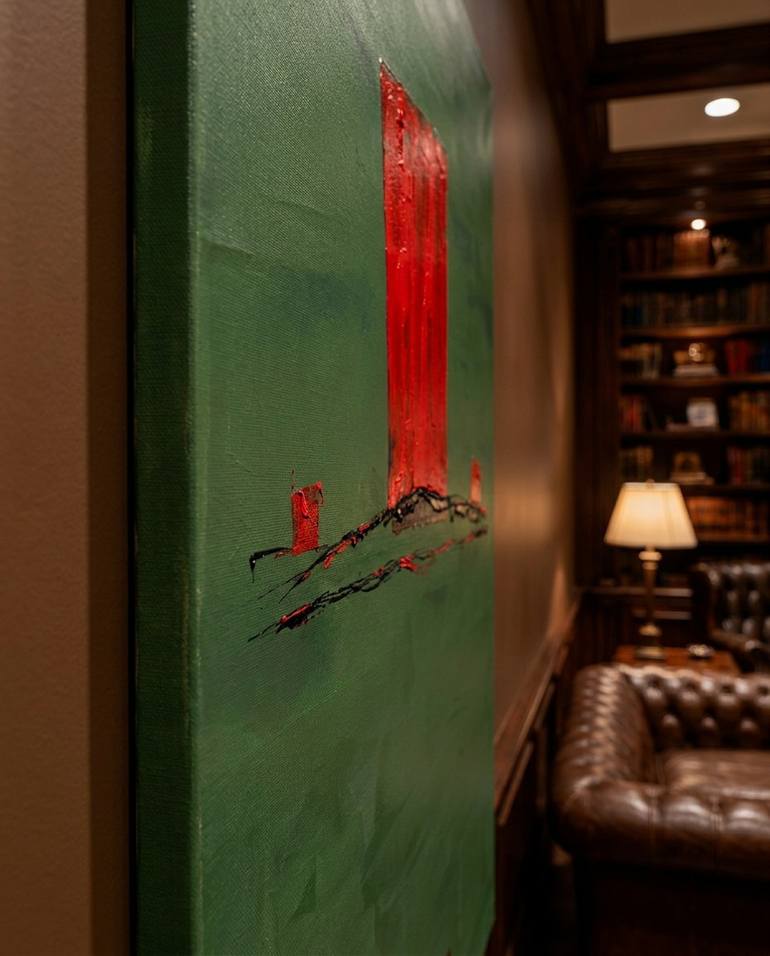 Original Symbolism Abstract Painting by Maurizio Valch