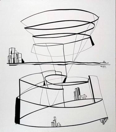 Print of Conceptual Time Drawings by Maurizio C