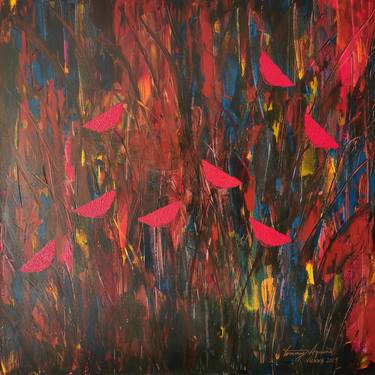 Original Abstract Paintings by Prof Tommy Aquino