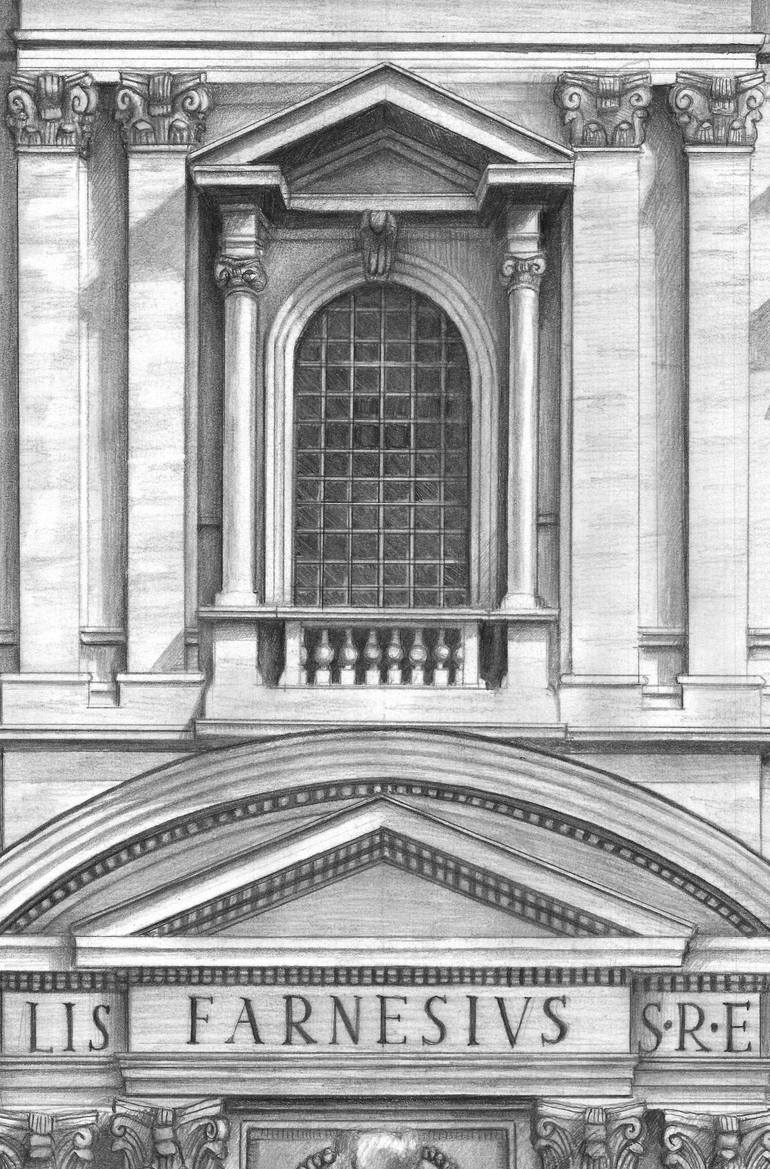 Original Realism Architecture Drawing by Paulina Ignacok