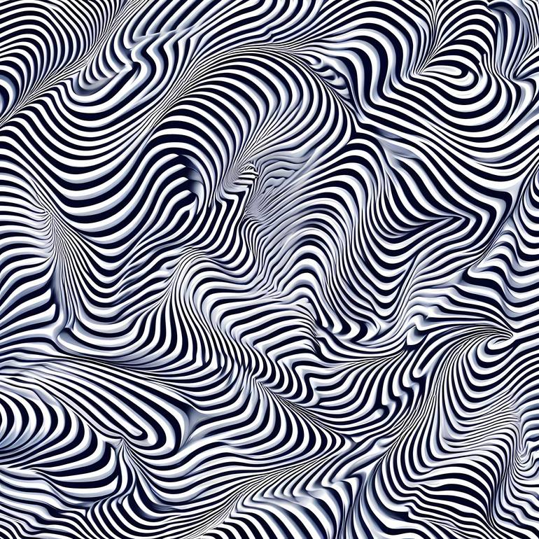 Print of Optical Illusion Animal Digital by David Martinez