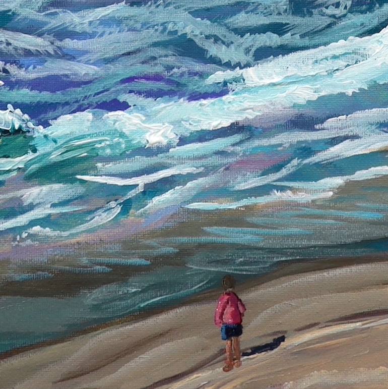 Original Contemporary Beach Painting by Rachel Rae