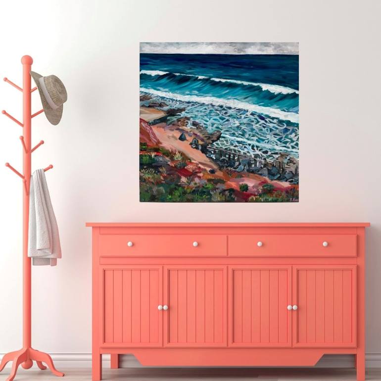 Original Beach Painting by Rachel Rae