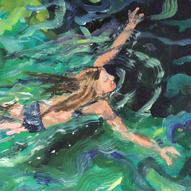 Original Contemporary Water Painting by Rachel Rae