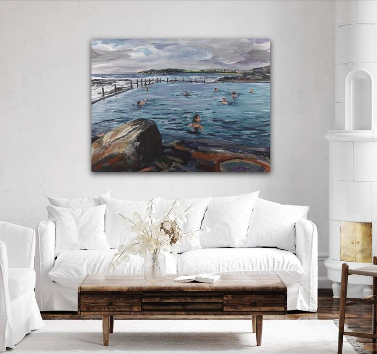 Original Contemporary Water Painting by Rachel Rae