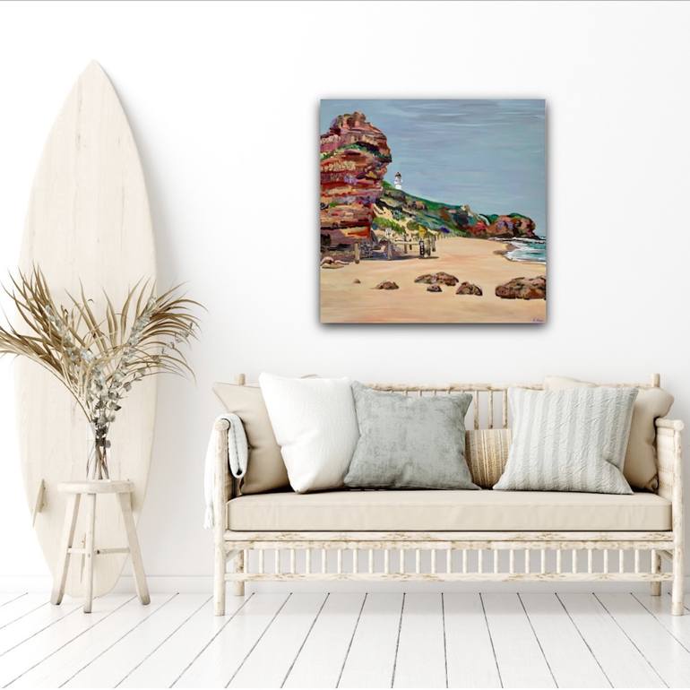 Original Contemporary Beach Painting by Rachel Rae