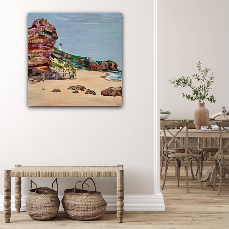 Original Beach Painting by Rachel Rae