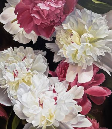 Original Floral Painting by Anastasiia Alekhina
