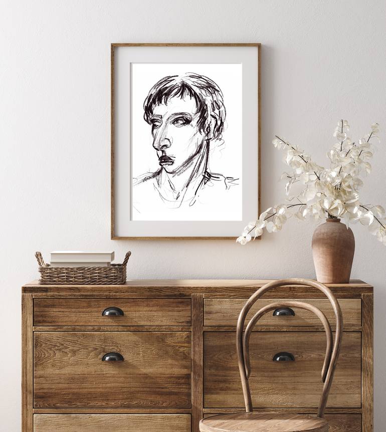 Original Contemporary People Drawing by A Y