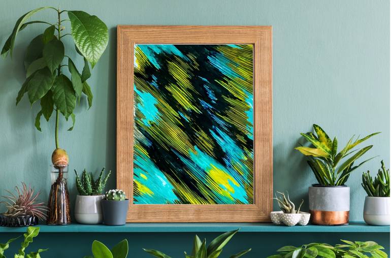 Original Abstract Expressionism Abstract Painting by A Y