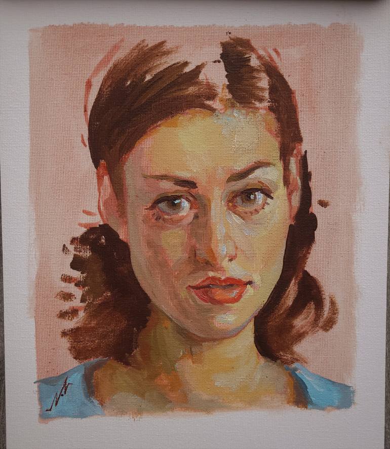 Original Figurative People Painting by Natalya Vershkova