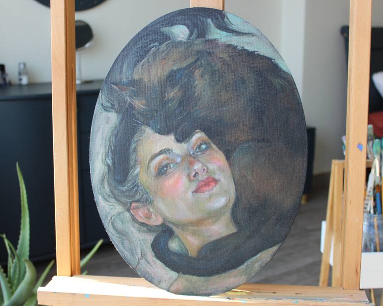 Original Art Deco People Painting by Natalya Vershkova