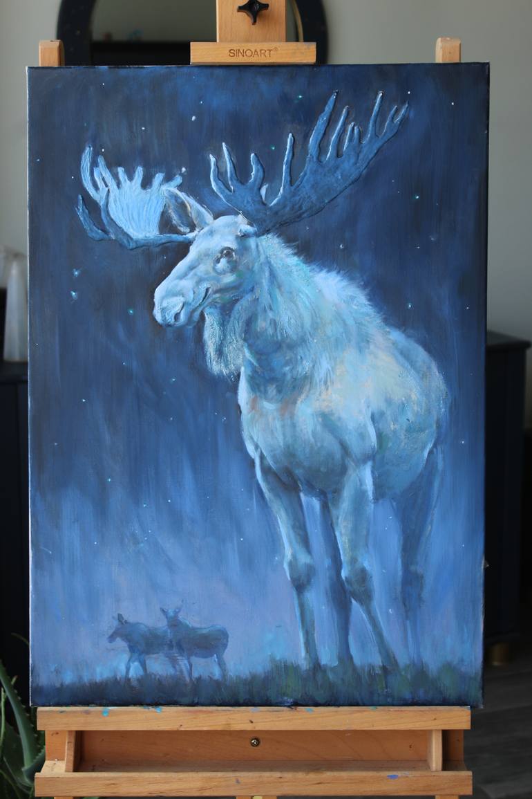 Original Figurative Animal Painting by Natalya Vershkova