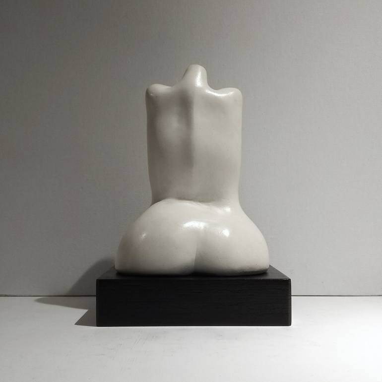 Original Black & White Body Sculpture by Juliet Valery