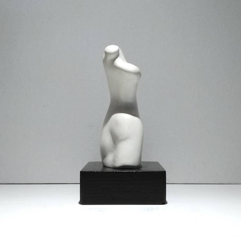 Original Black & White Body Sculpture by Juliet Valery