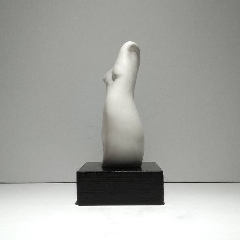 Original Black & White Body Sculpture by Juliet Valery
