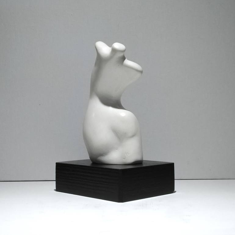 Original Black & White Body Sculpture by Juliet Valery