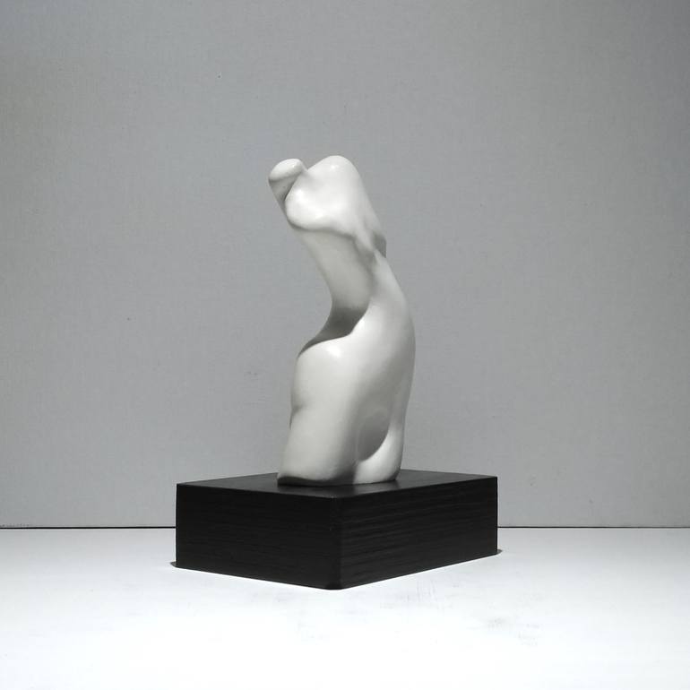 Original Black & White Body Sculpture by Juliet Valery