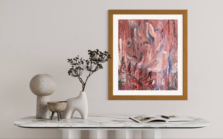 Original Abstract Animal Painting by Bernadine  Anning