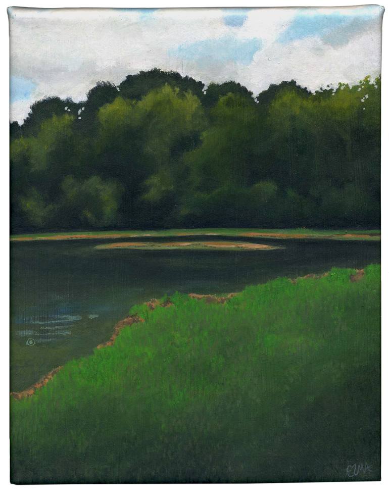 Original Modern Landscape Painting by Emmanuelle Folligné