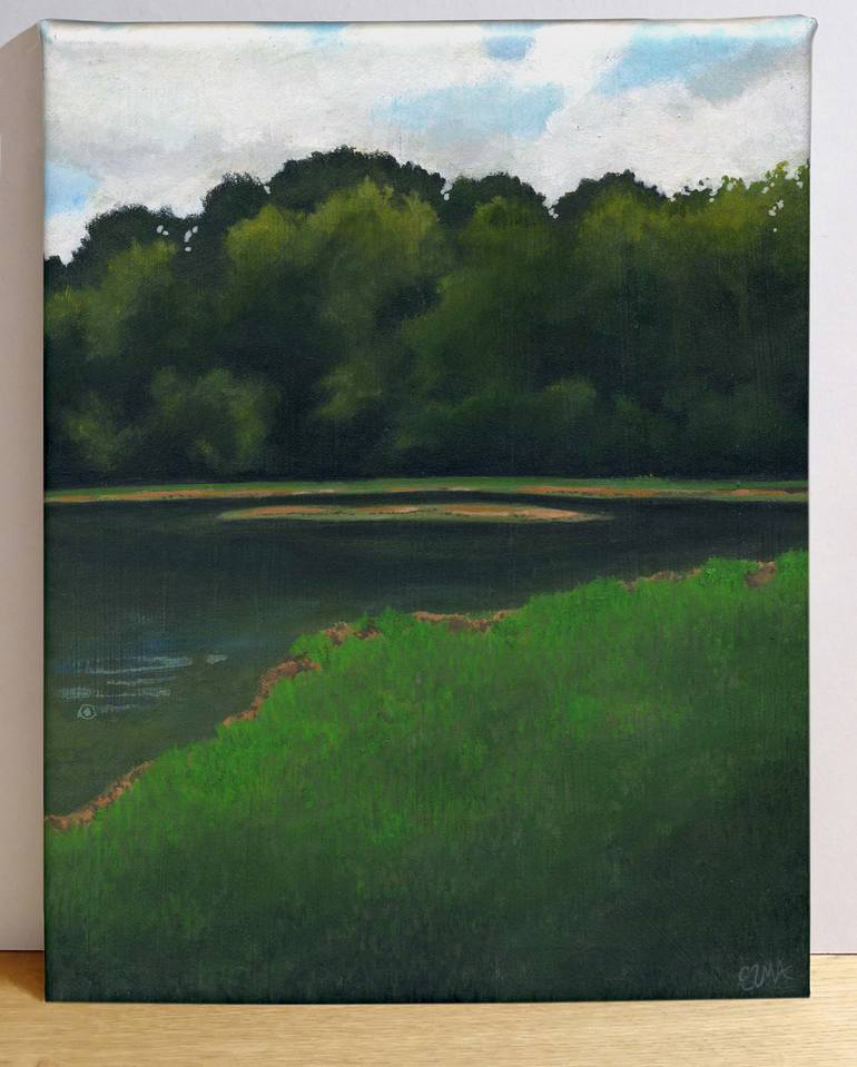 Original Modern Landscape Painting by Emmanuelle Folligné