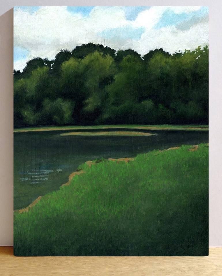 Original Landscape Painting by Emmanuelle Folligné