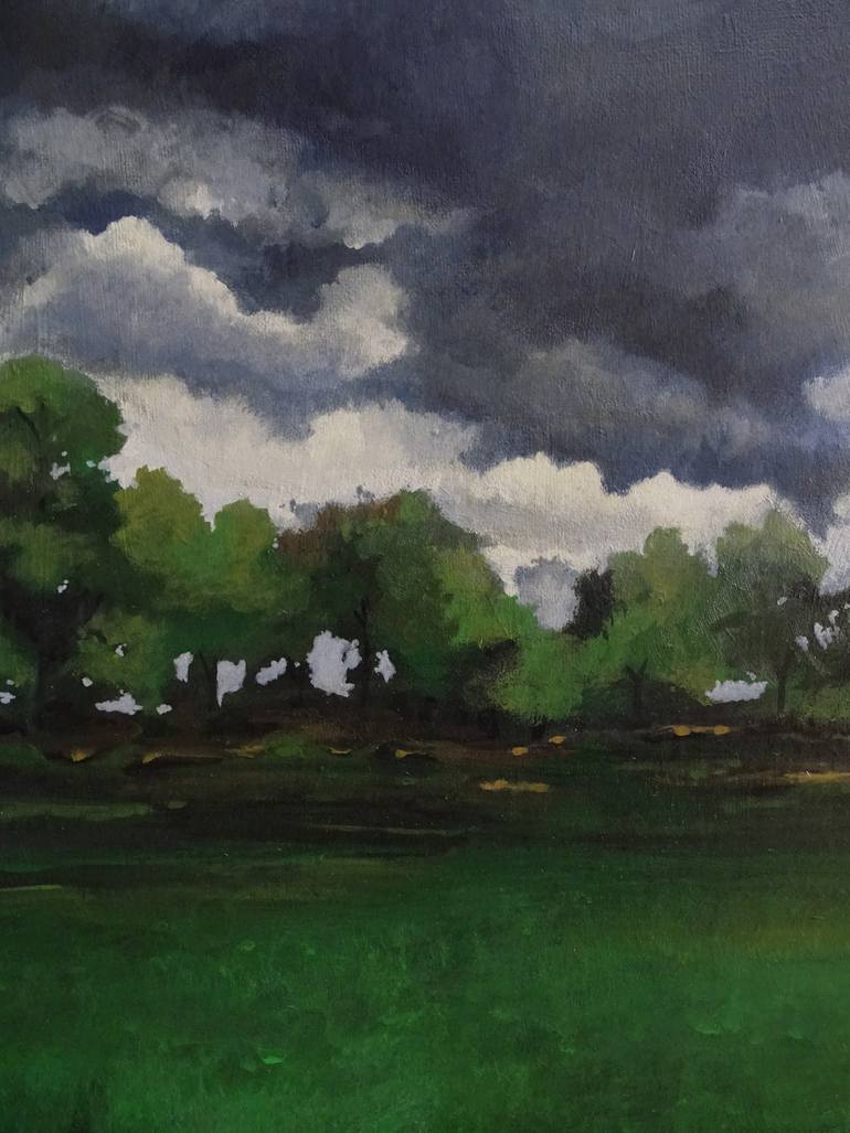 Original Contemporary Landscape Painting by Emmanuelle Folligné