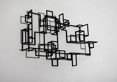 Original Abstract Cities Sculpture by Anelo Novantasette