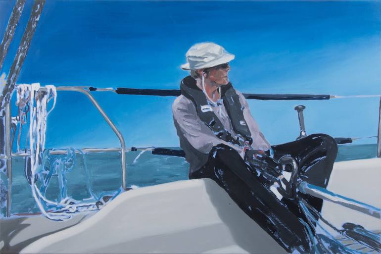 No Title (Kees) sailing series no 14 Painting